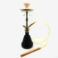 Nouveau Shisha de narguilé en verre doré avec des accessoires entiers de narguilé (ES-HS-006)